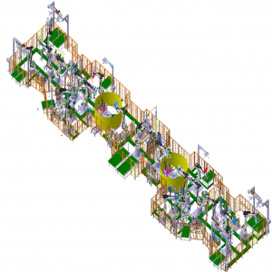 Automated welding line body